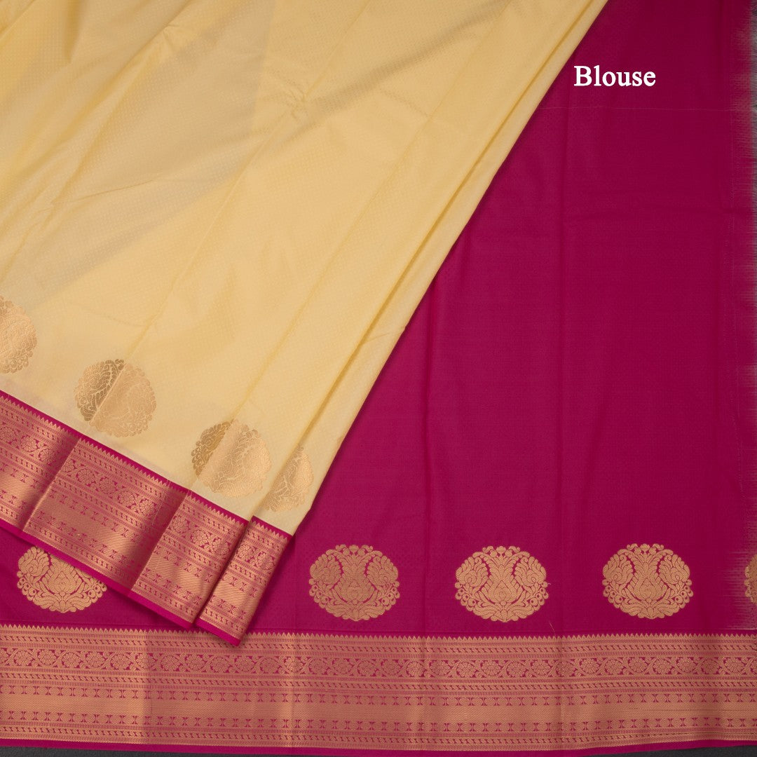 Art Silk Sandal Zari Worked Saree