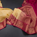 Art Silk Sandal Zari Worked Saree