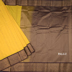 Art Silk Yellow Zari Worked Saree