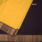 Art Silk Yellow Zari Worked Saree