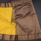 Art Silk Yellow Zari Worked Saree