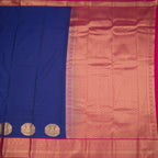 Art Silk Royal Blue Zari Worked Saree