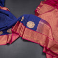 Art Silk Royal Blue Zari Worked Saree