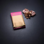 Art Silk Rose Pink Zari Worked Saree 03