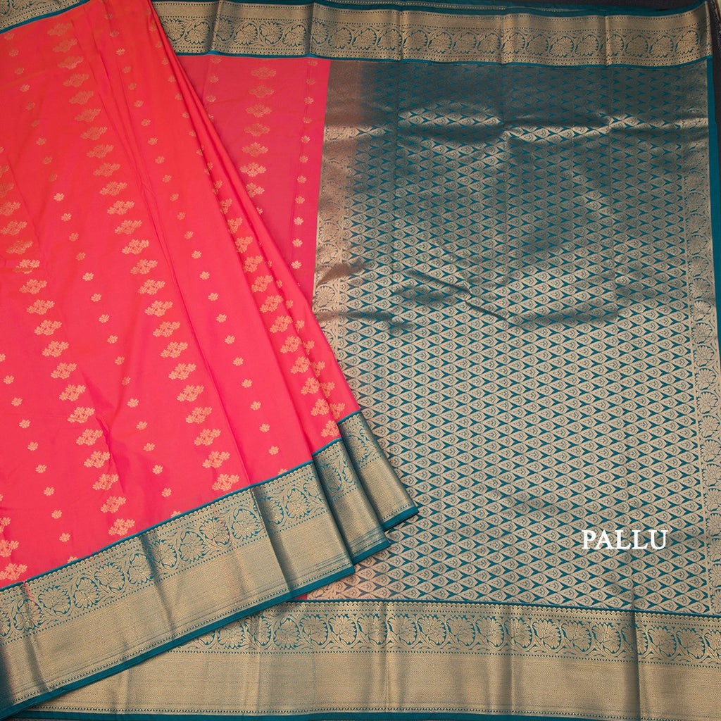 Art Silk Shot Colour Zari Worked Saree 02