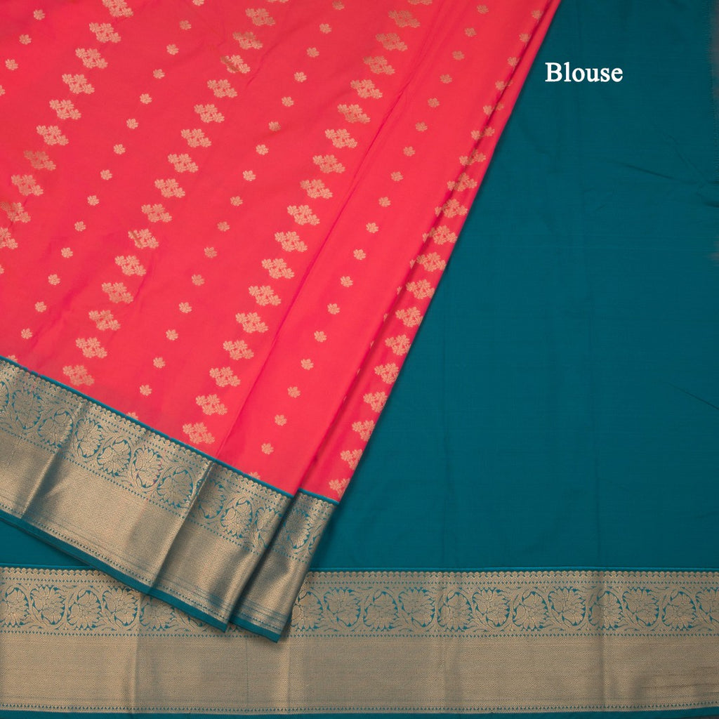 Art Silk Shot Colour Zari Worked Saree 02