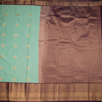 Art Silk Mint Green Zari Worked Saree