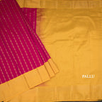 Art Silk Dark Pink Zari Worked Saree 04