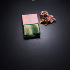 Art Silk Peach Zari Worked Saree 03