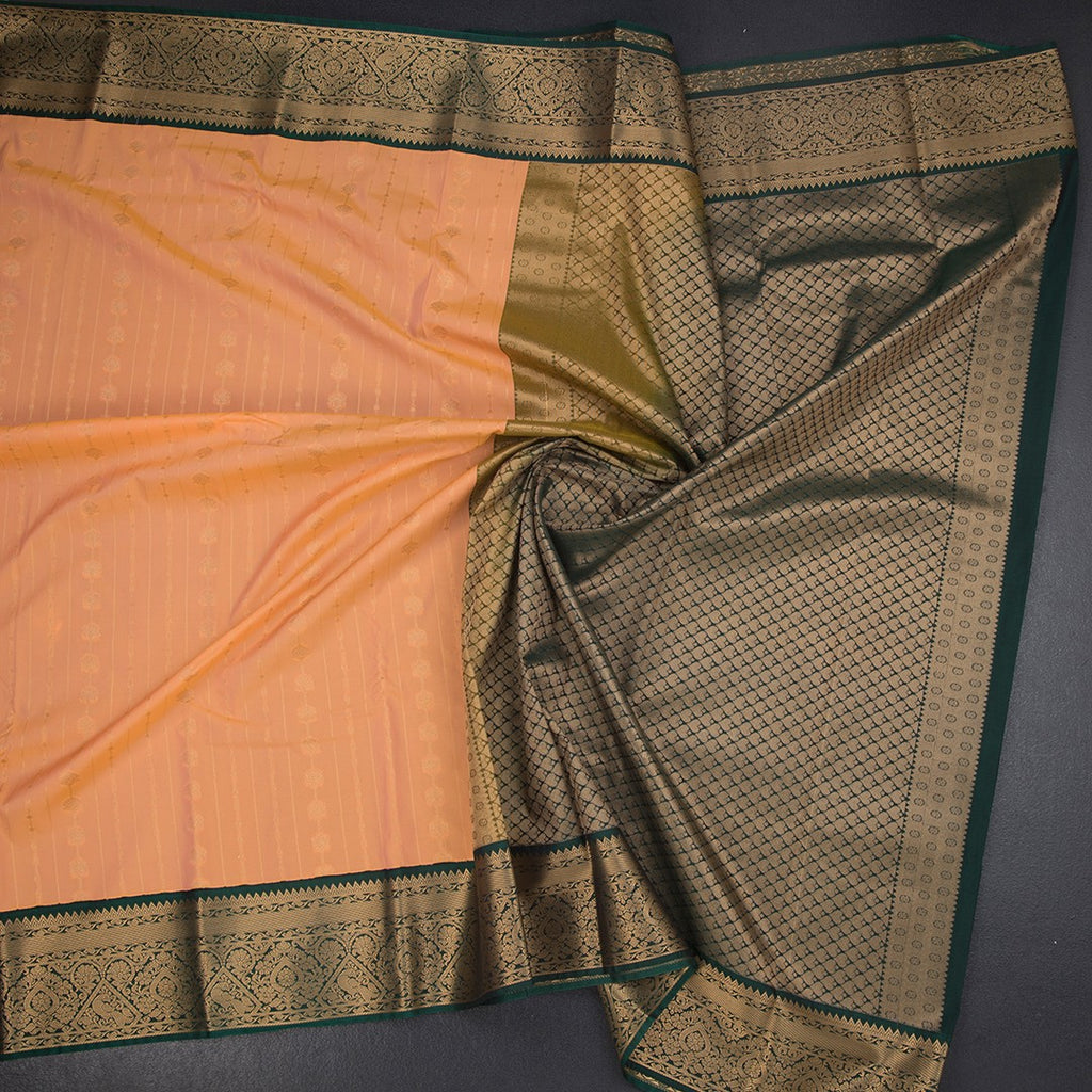 Art Silk Shot Colour Zari Worked Saree 04