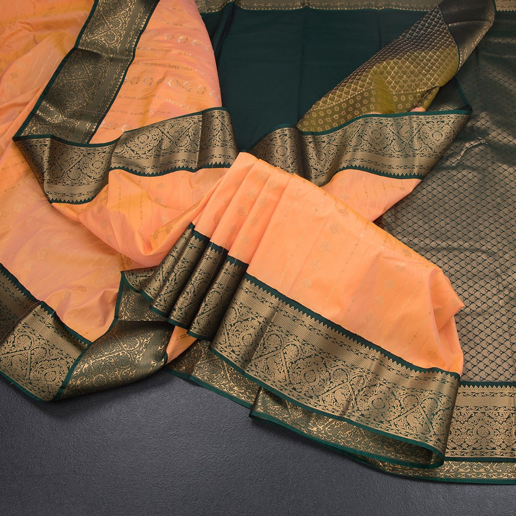 Art Silk Shot Colour Zari Worked Saree 04