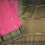 Art Silk Taffy Pink Zari Worked Saree