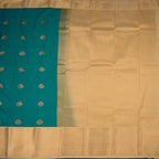 Art Silk Peacock Green Zari Worked Saree 04