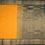 Art Silk Mango Yellow Zari Worked Saree 04