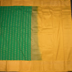Art Silk Parrot Green Zari Worked Saree 03