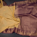 Art Silk Sandal Zari Worked Saree 03
