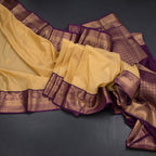 Art Silk Sandal Zari Worked Saree 03