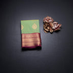 Art Silk Shot Colour Zari Worked Saree 06