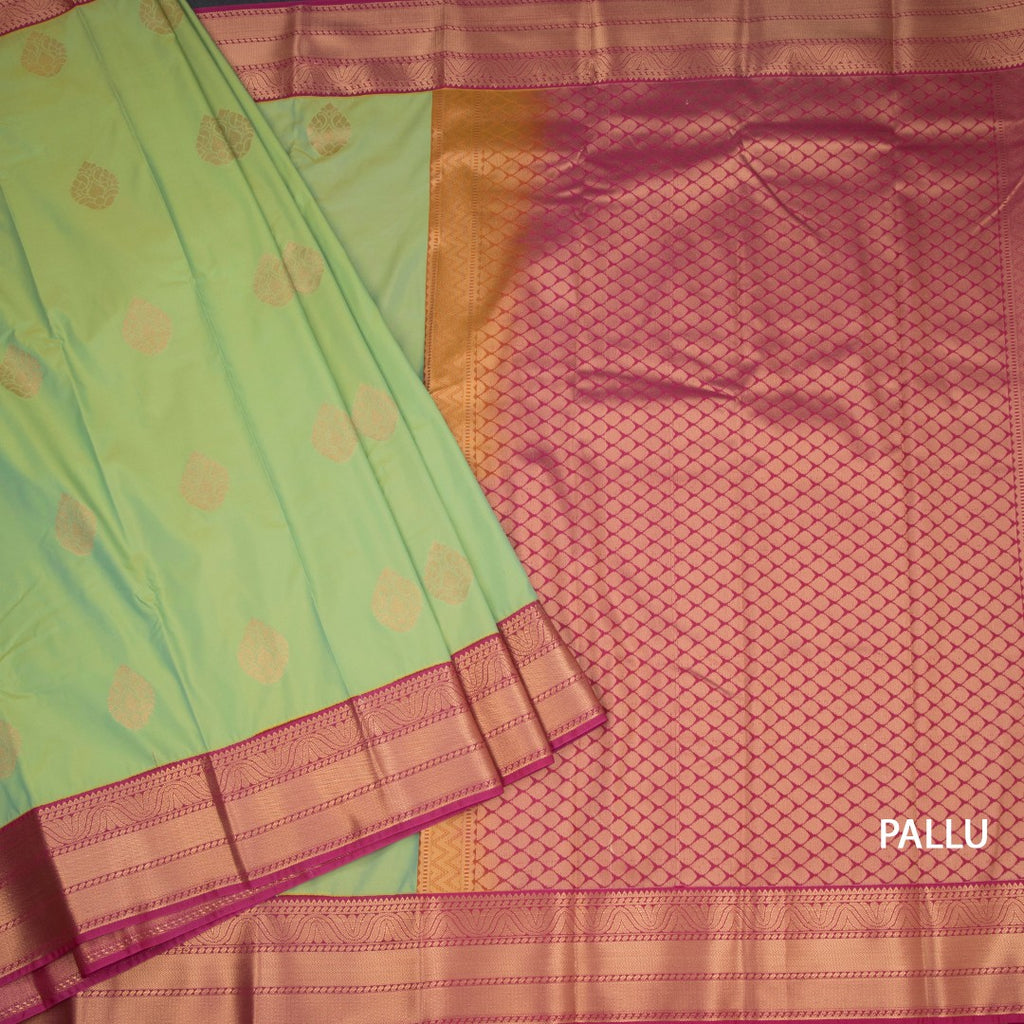 Art Silk Shot Colour Zari Worked Saree 06