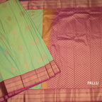 Art Silk Shot Colour Zari Worked Saree 06