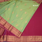 Art Silk Shot Colour Zari Worked Saree 06