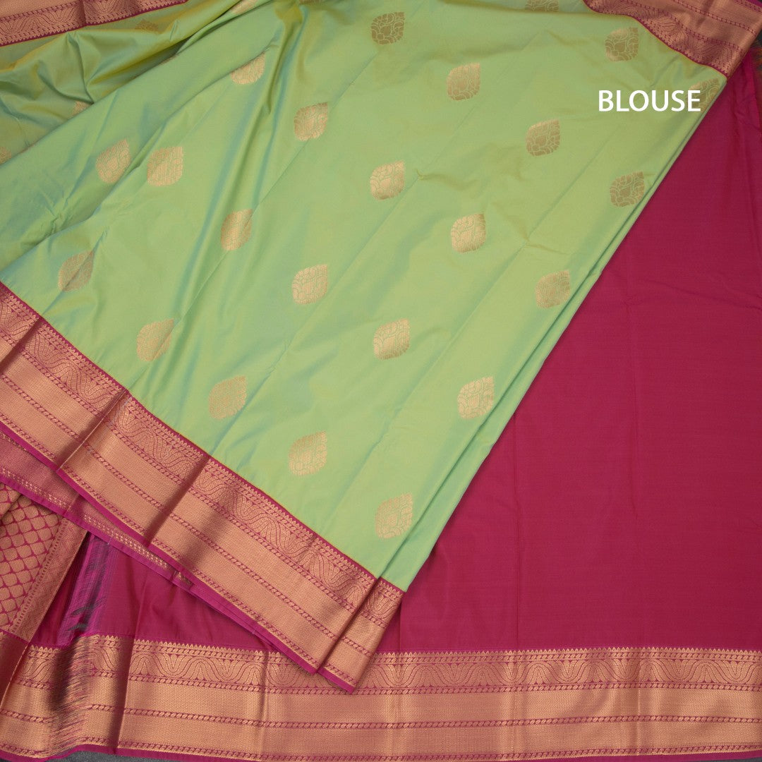 Art Silk Shot Colour Zari Worked Saree 06