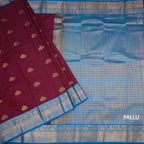 Art Silk Maroon Zari Worked Saree 04