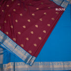 Art Silk Maroon Zari Worked Saree 04