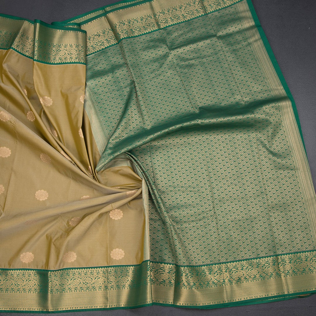 Art Silk Gold Zari Worked Saree