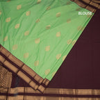 Art Silk Light Green Zari Worked Saree