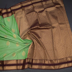 Art Silk Light Green Zari Worked Saree