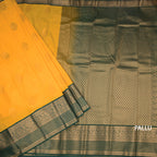 Art Silk Mango Yellow Zari Worked Saree 10