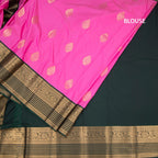 Art Silk Taffy Pink Zari Worked Saree 03