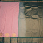 Art Silk Peach Zari Worked Saree 07