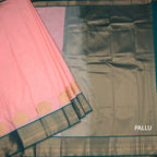 Art Silk Peach Zari Worked Saree 07