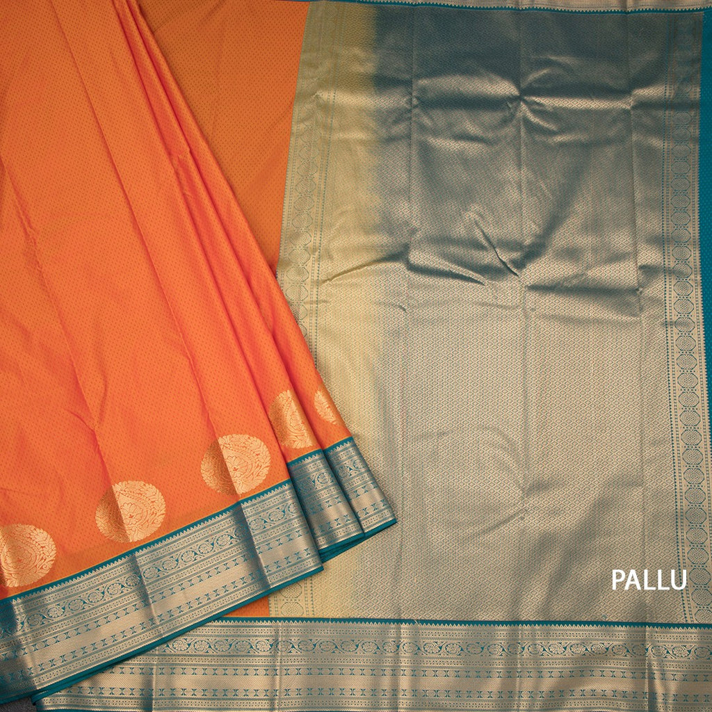 Art Silk Shot Colour Zari Worked Saree 10