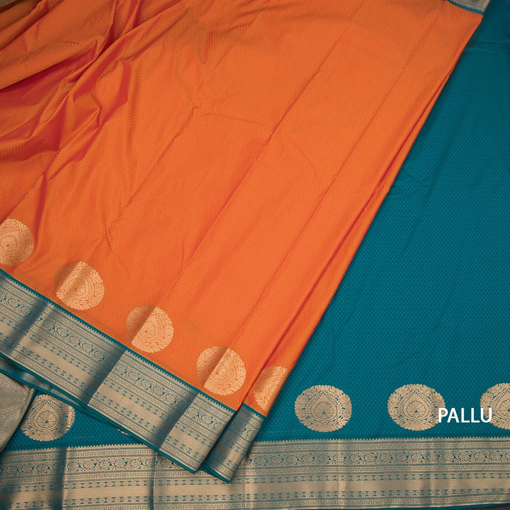 Art Silk Shot Colour Zari Worked Saree 10