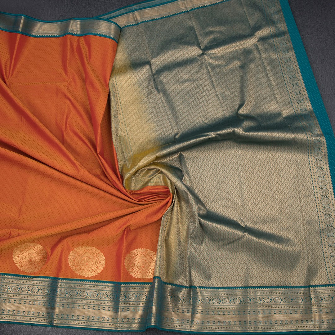 Art Silk Shot Colour Zari Worked Saree 10