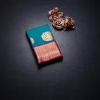 Art Silk Peacock Green Zari Worked Saree 08