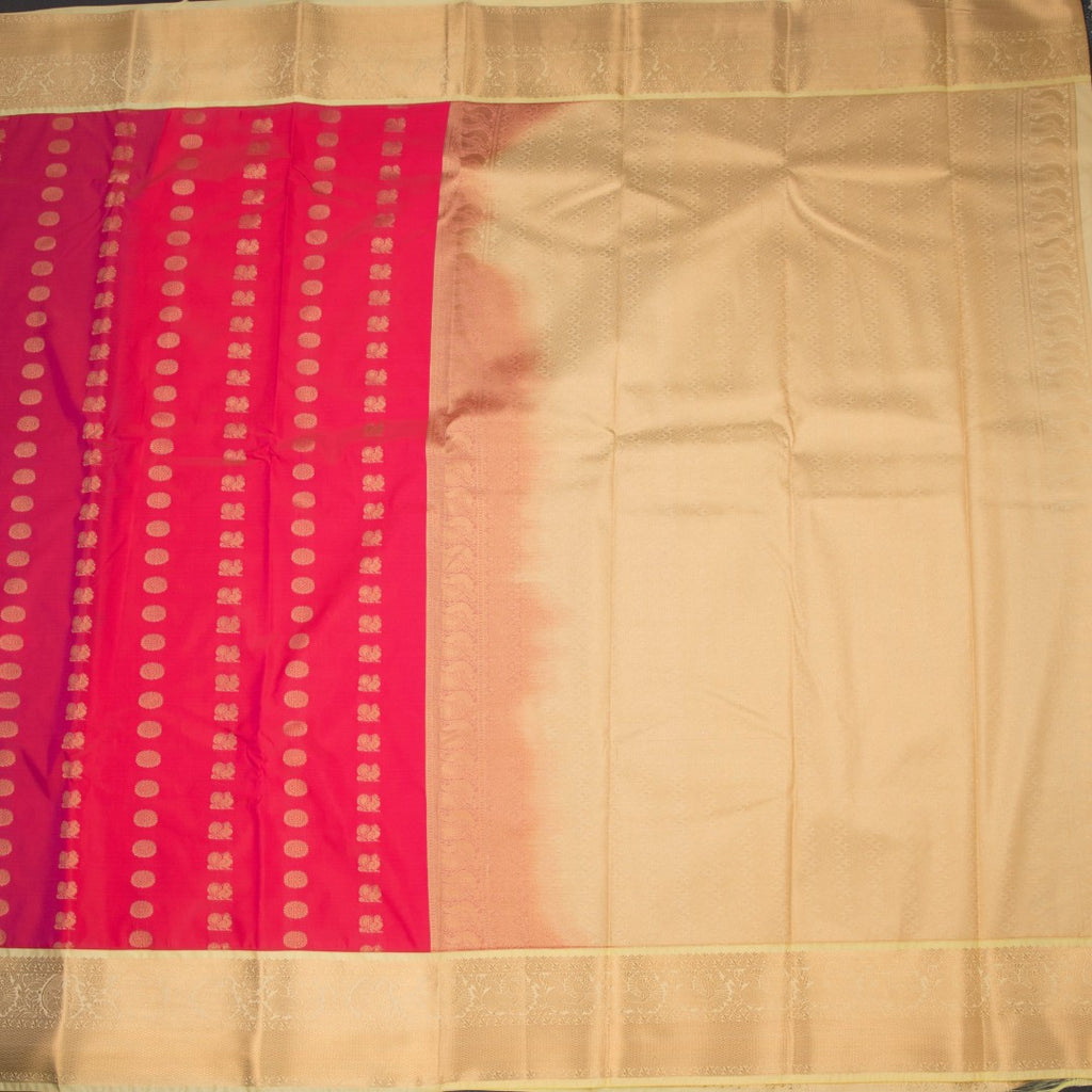 Art Silk Reddish Pink Zari Worked Saree 03