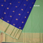 Art Silk Indigo Blue Zari Worked Saree 02