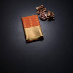 Art Silk Orange Zari Worked Saree 05