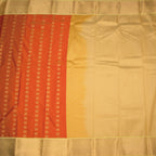Art Silk Orange Zari Worked Saree 05