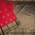 Art Silk Red Zari Worked Saree 06