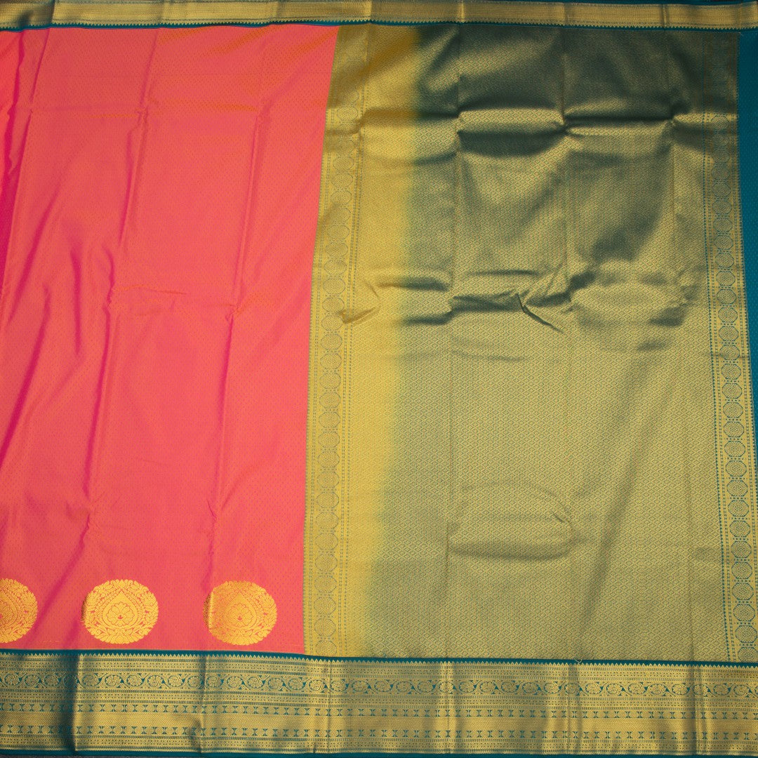 Art Silk Shot Colour Zari Worked Saree 11