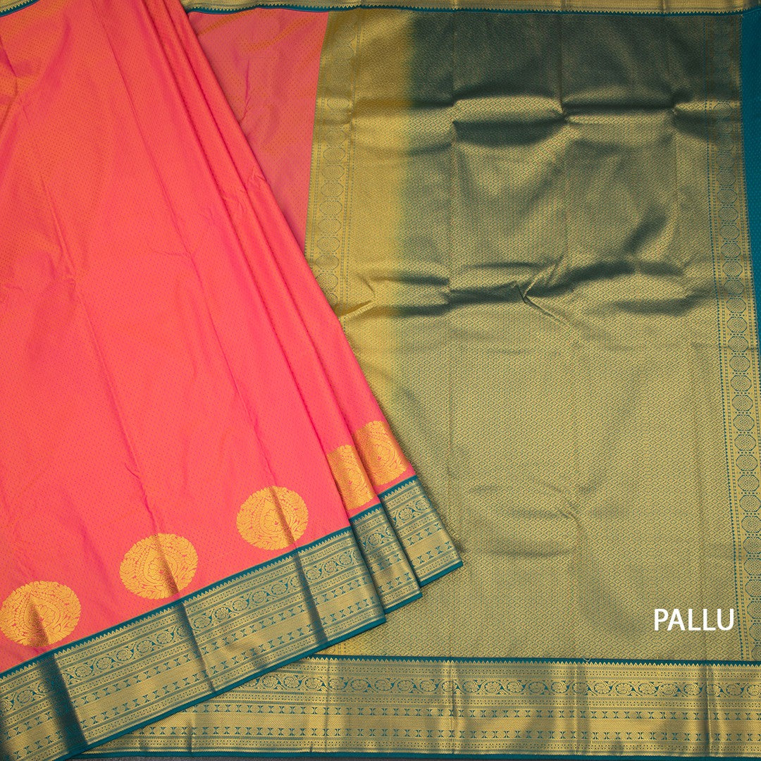 Art Silk Shot Colour Zari Worked Saree 11