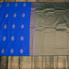 Art Silk Royal Blue Zari Worked Saree 05