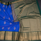 Art Silk Royal Blue Zari Worked Saree 05