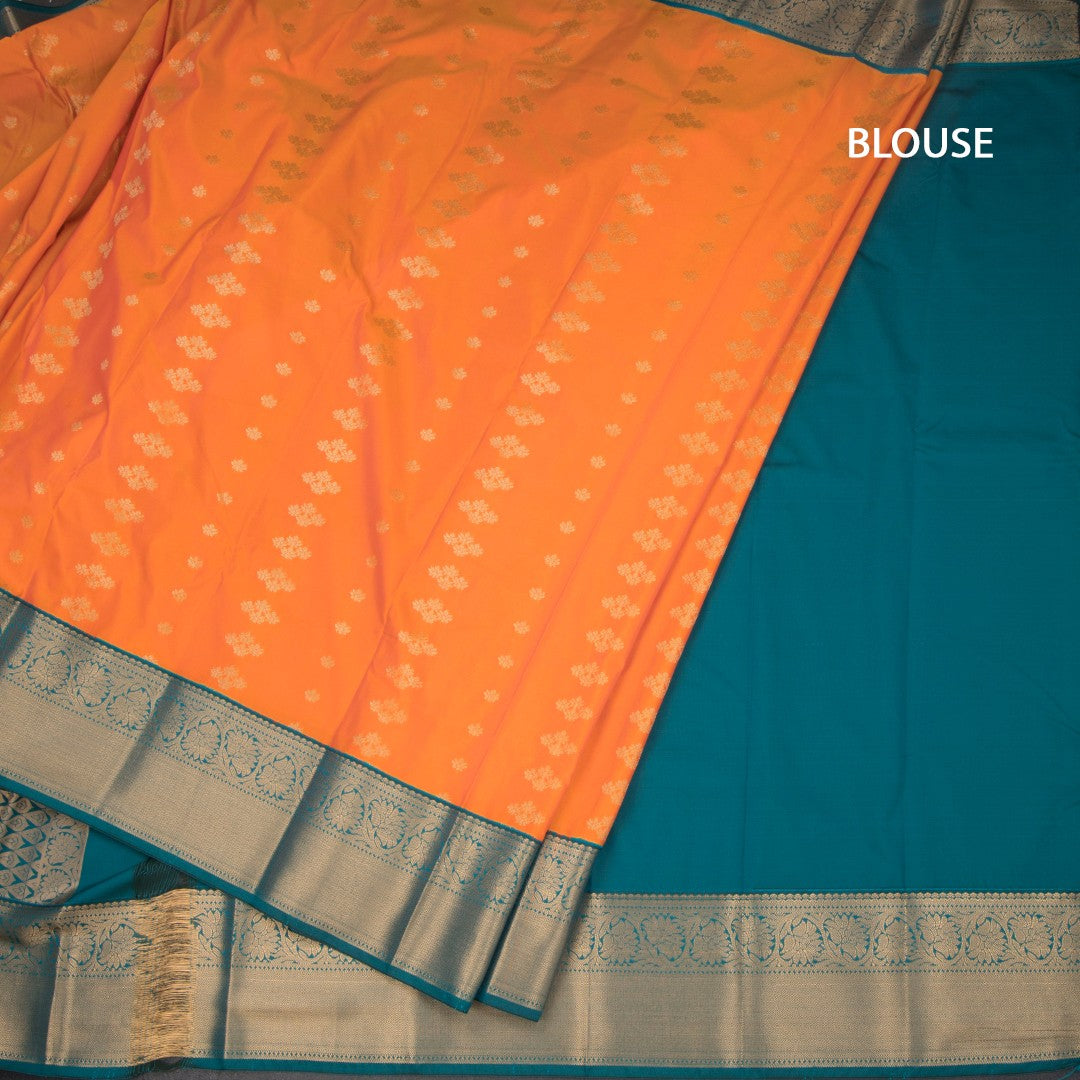 Art Silk Shot Colour Zari Worked Saree 12