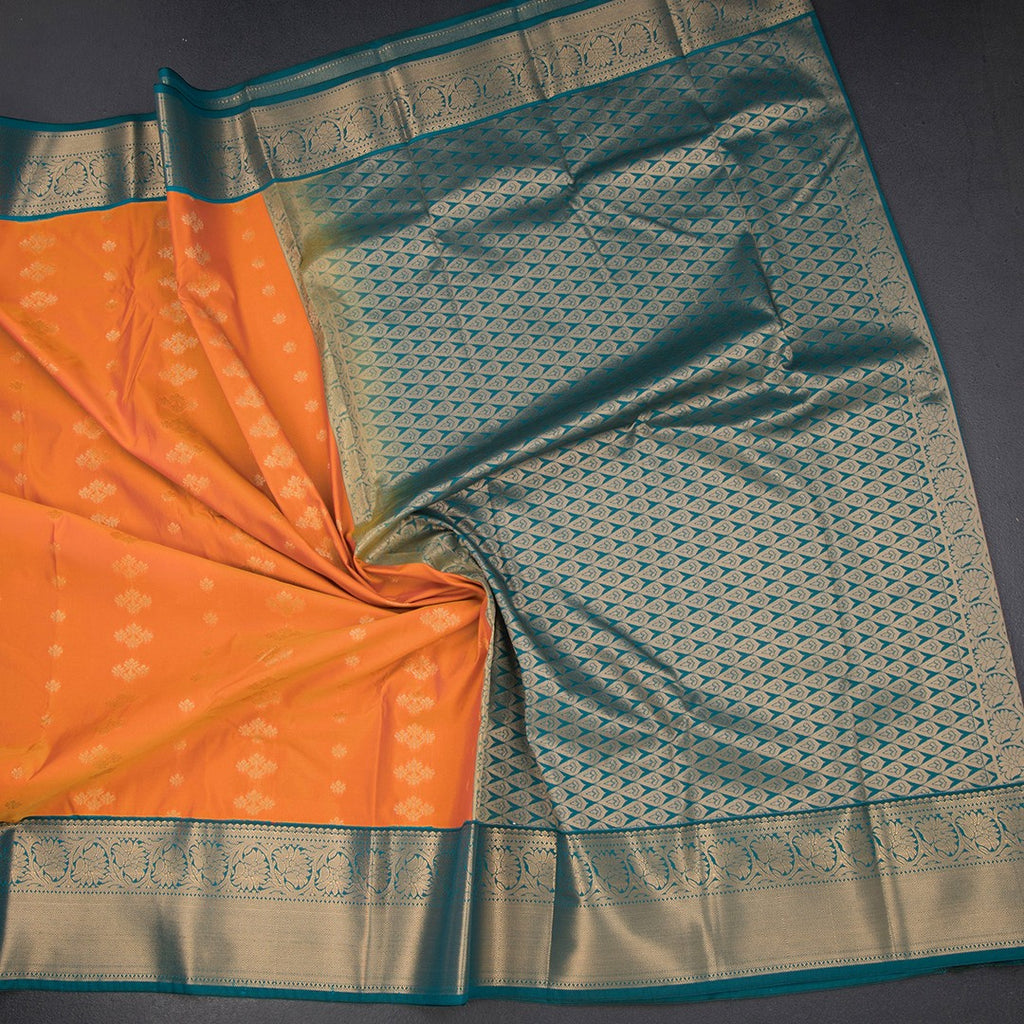 Art Silk Shot Colour Zari Worked Saree 12